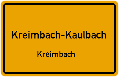 Straßenverzeichnis Kreimbach-Kaulbach Kreimbach