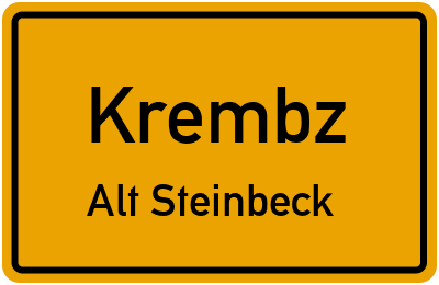Straßenverzeichnis Krembz Alt Steinbeck
