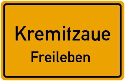 Straßenverzeichnis Kremitzaue Freileben