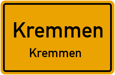 Ortsschild Kremmen Kremmen