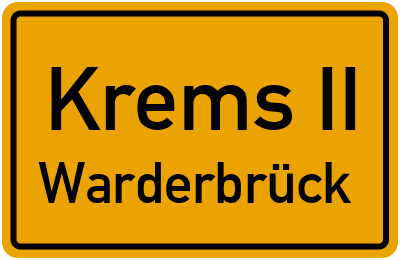 Straßenverzeichnis Krems II Warderbrück