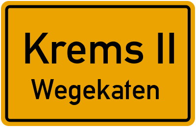 Straßenverzeichnis Krems II Wegekaten