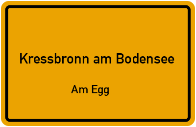 Straßenverzeichnis Kressbronn am Bodensee Am Egg