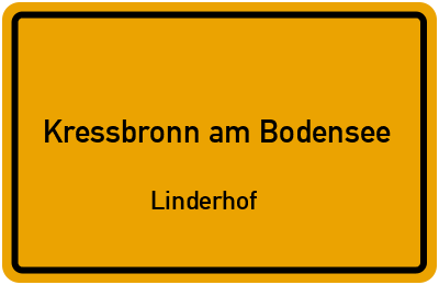 Straßenverzeichnis Kressbronn am Bodensee Linderhof