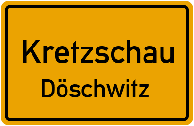 Straßenverzeichnis Kretzschau Döschwitz