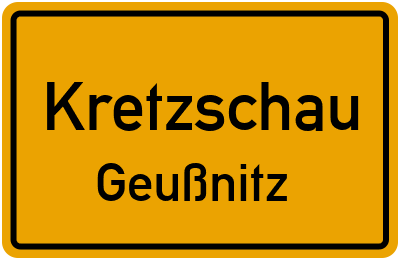 Straßenverzeichnis Kretzschau Geußnitz