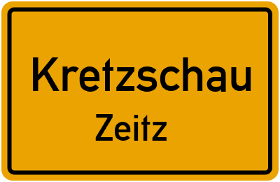 Straßenverzeichnis Kretzschau Zeitz