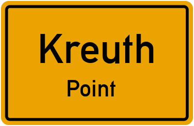 Ortsschild Kreuth Point