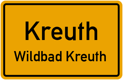 Ortsschild Kreuth Wildbad Kreuth