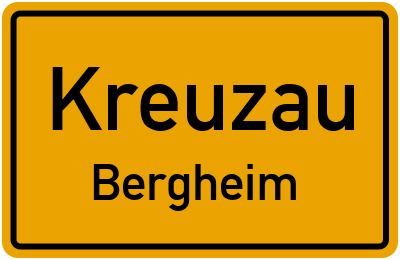 Ortsschild Kreuzau Bergheim