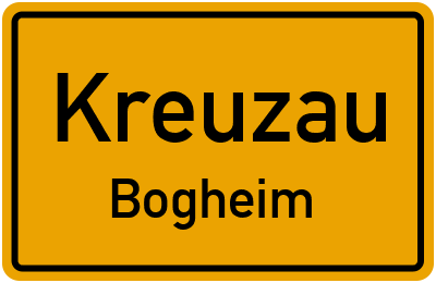 Ortsschild Kreuzau Bogheim