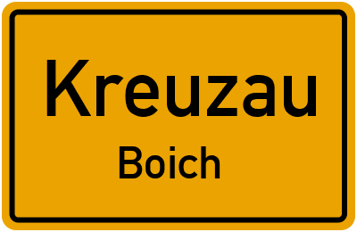Straßenverzeichnis Kreuzau Boich