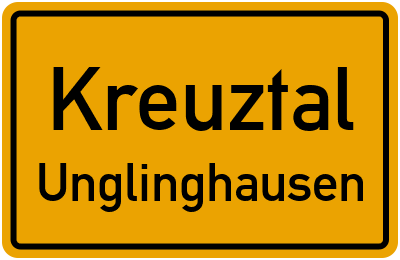 Straßenverzeichnis Kreuztal Unglinghausen