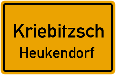 Straßenverzeichnis Kriebitzsch Heukendorf