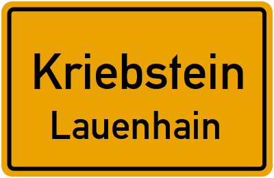 Straßenverzeichnis Kriebstein Lauenhain