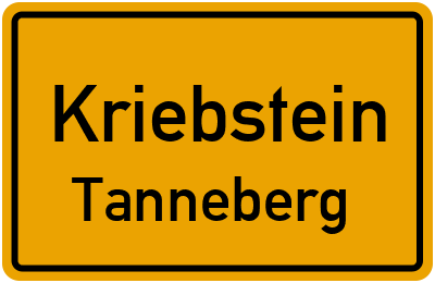 Straßenverzeichnis Kriebstein Tanneberg