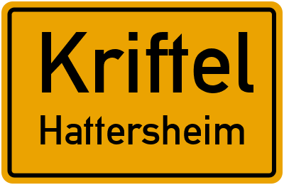 Straßenverzeichnis Kriftel Hattersheim