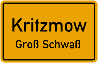 Straßenverzeichnis Kritzmow Groß Schwaß