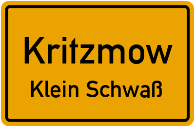 Straßenverzeichnis Kritzmow Klein Schwaß