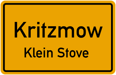 Straßenverzeichnis Kritzmow Klein Stove