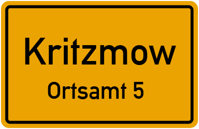 Straßenverzeichnis Kritzmow Ortsamt 5