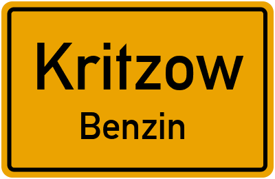 Straßenverzeichnis Kritzow Benzin