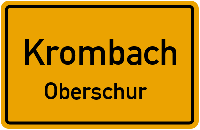 Straßenverzeichnis Krombach Oberschur