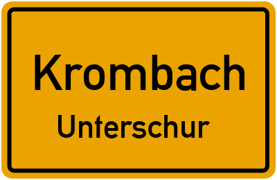 Straßenverzeichnis Krombach Unterschur
