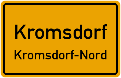 Straßenverzeichnis Kromsdorf Kromsdorf-Nord