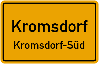 Straßenverzeichnis Kromsdorf Kromsdorf-Süd