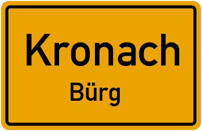 Straßenverzeichnis Kronach Bürg