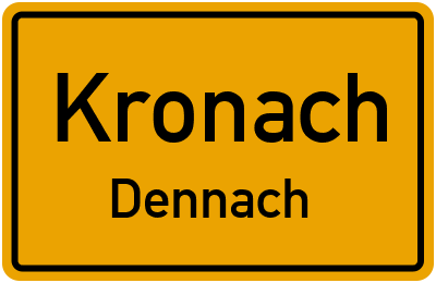 Straßenverzeichnis Kronach Dennach