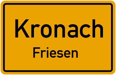 Straßenverzeichnis Kronach Friesen