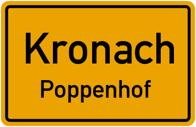 Straßenverzeichnis Kronach Poppenhof