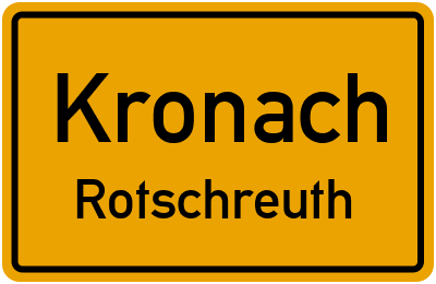 Straßenverzeichnis Kronach Rotschreuth