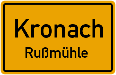 Straßenverzeichnis Kronach Rußmühle