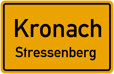 Straßenverzeichnis Kronach Stressenberg