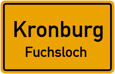 Straßenverzeichnis Kronburg Fuchsloch