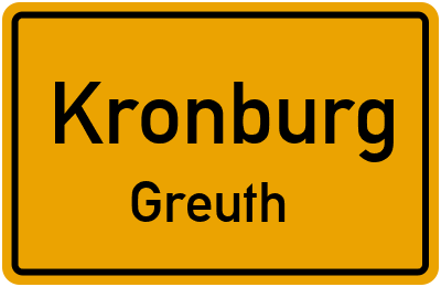Straßenverzeichnis Kronburg Greuth