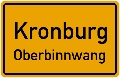 Straßenverzeichnis Kronburg Oberbinnwang