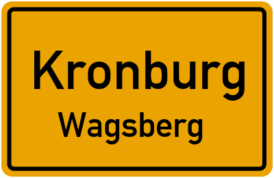 Straßenverzeichnis Kronburg Wagsberg