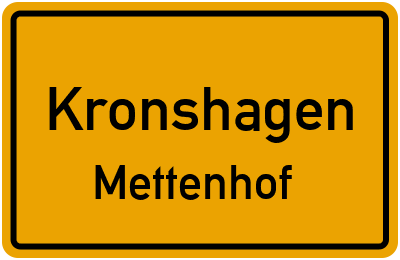 Straßenverzeichnis Kronshagen Mettenhof