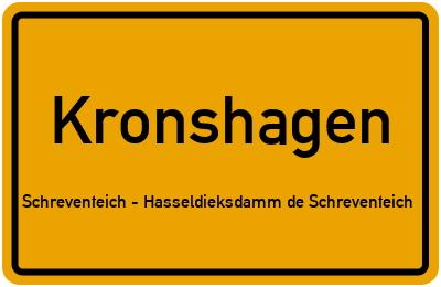 Straßenverzeichnis Kronshagen Schreventeich - Hasseldieksdamm de Schreventeich