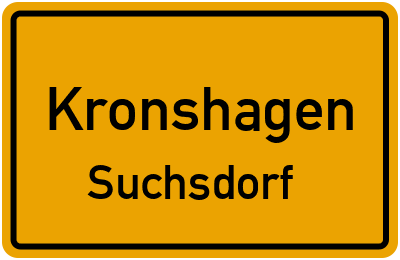 Straßenverzeichnis Kronshagen Suchsdorf