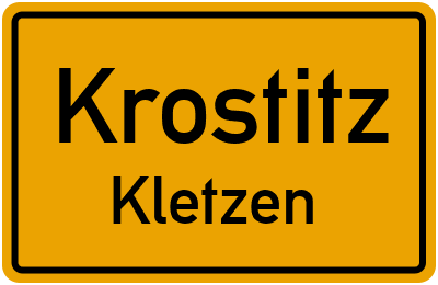 Straßenverzeichnis Krostitz Kletzen