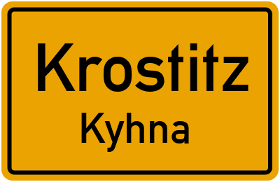 Straßenverzeichnis Krostitz Kyhna