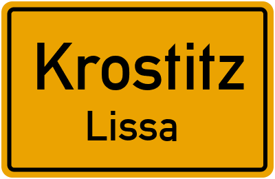 Straßenverzeichnis Krostitz Lissa