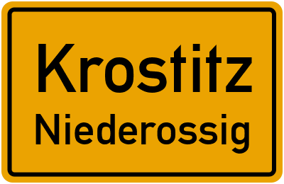 Straßenverzeichnis Krostitz Niederossig