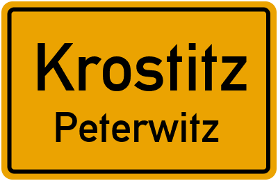 Straßenverzeichnis Krostitz Peterwitz