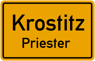 Straßenverzeichnis Krostitz Priester